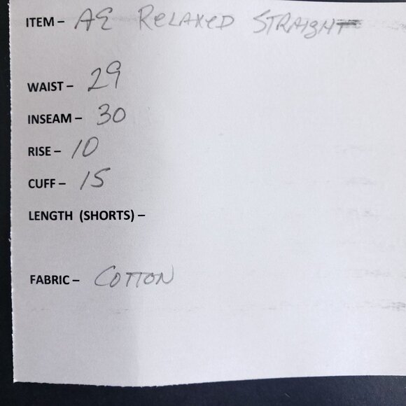 American Eagle Denim Jeans Mens Size 28/30 Relaxed Straight Blue - Picture 7 of 8